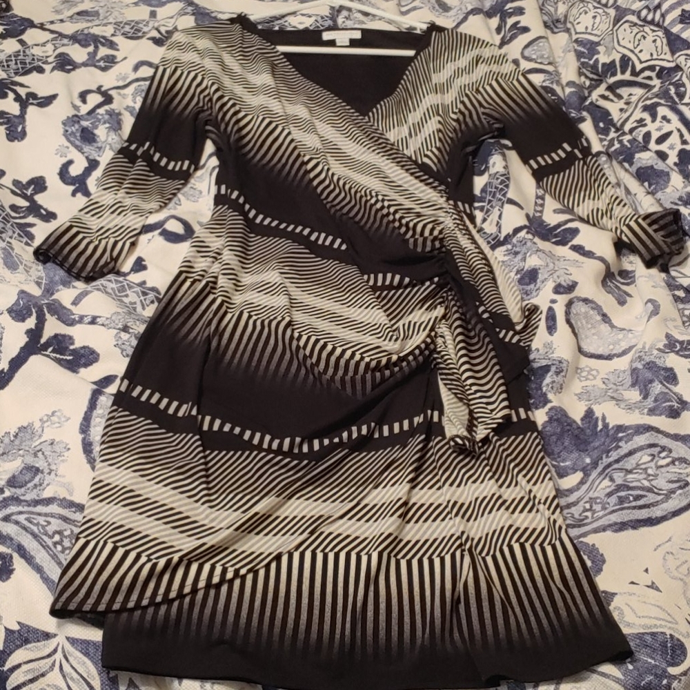 Faux wrap dress
